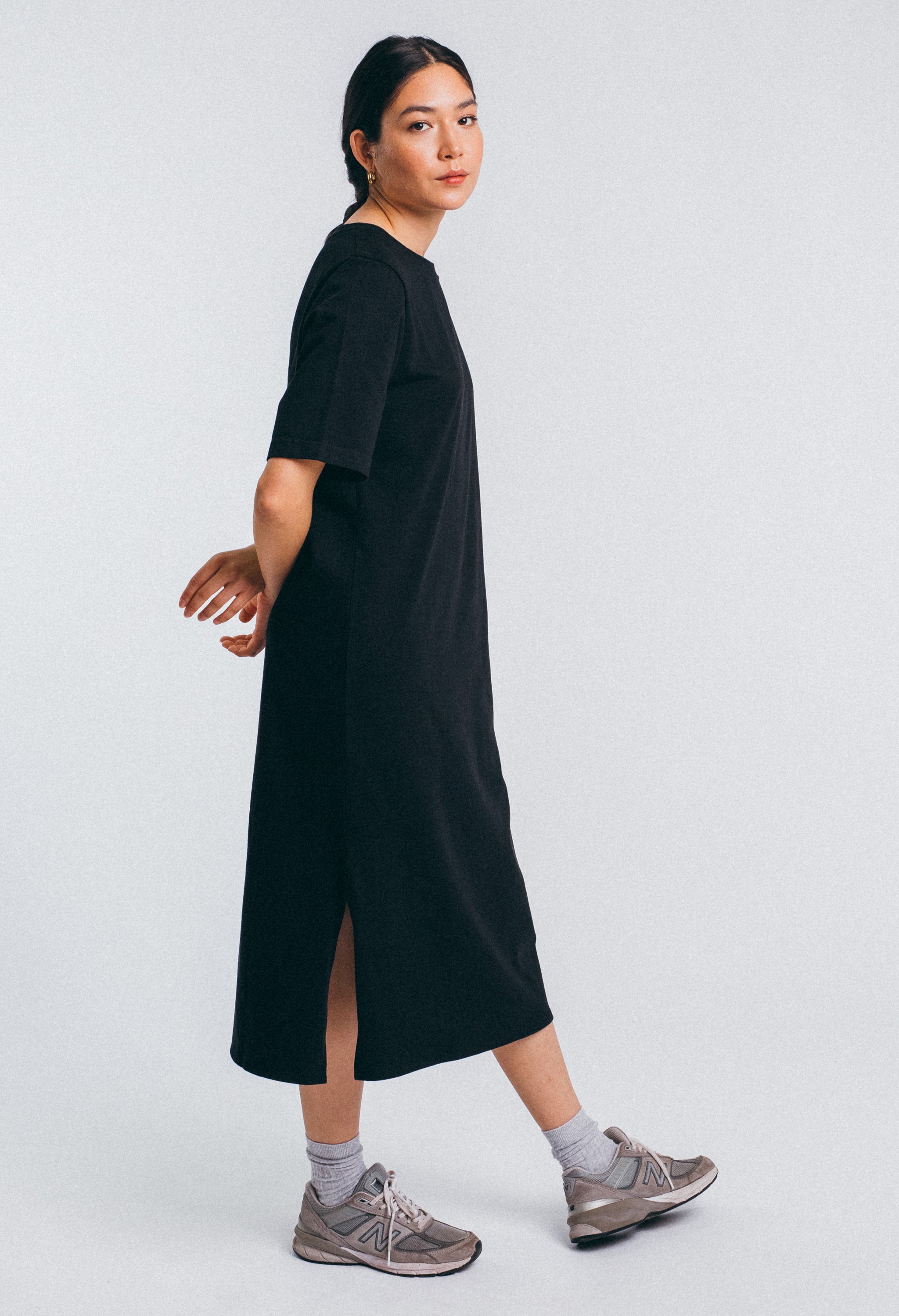 Short Sleeve Dress (Black)
