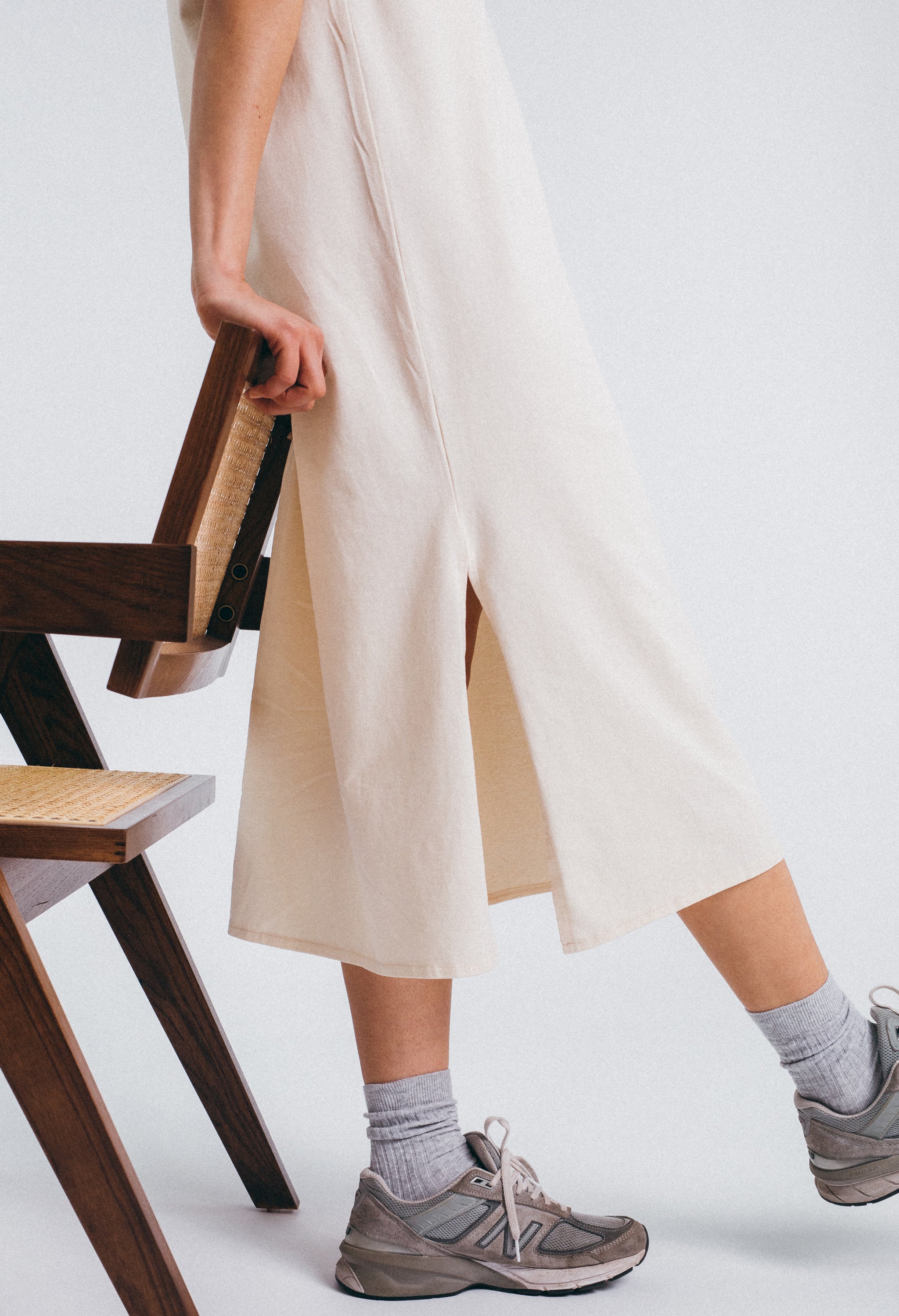 T-shirt Dress (Creme)