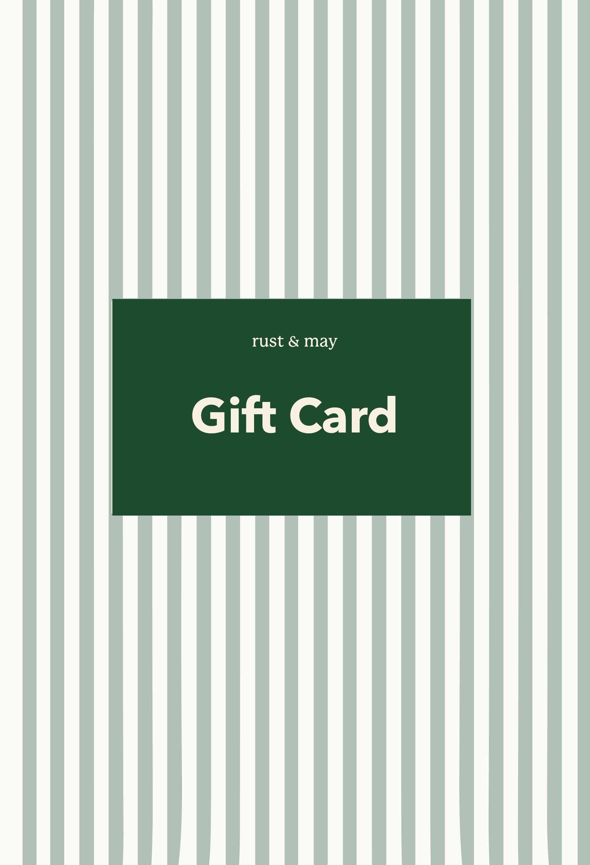 rust & may Gift Card